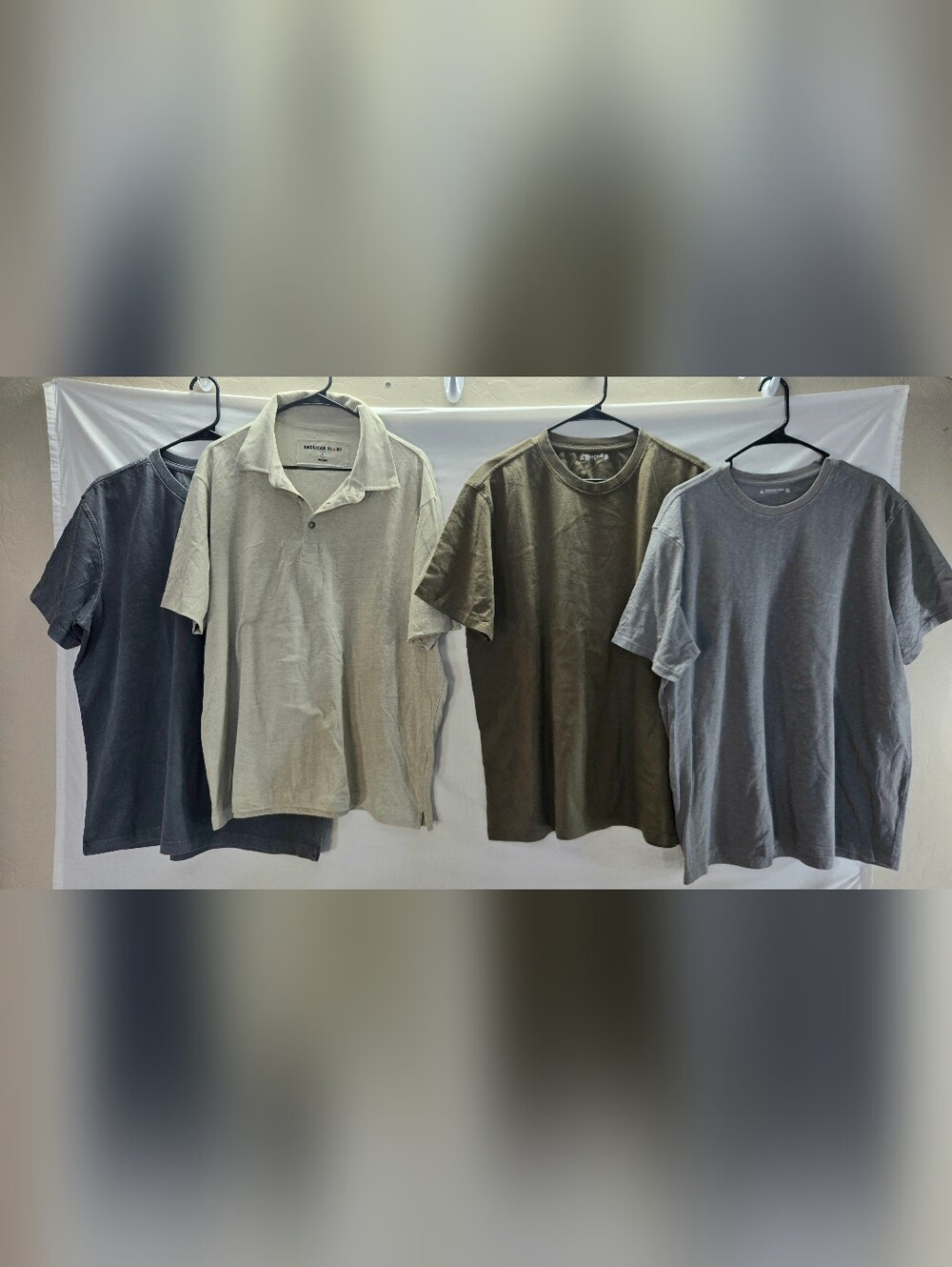 Lot of 4 American Giant Men's XL polo & Short Sleeve Shirts NWOT